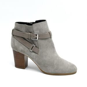 Cole Haan Niles Light Gray Suede Booties 11